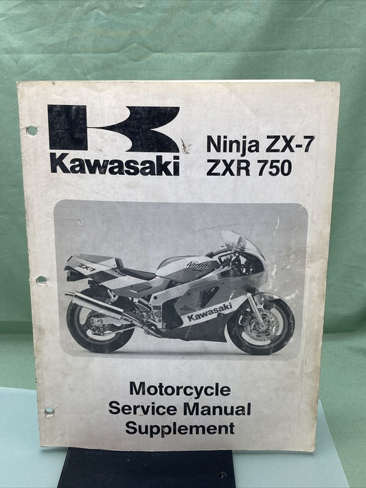 GENUINE KAWASAKI 99924-1126-51 SERVICE MANUAL SUPPLEMENT NINJA ZX-7 / ZZ-R1100