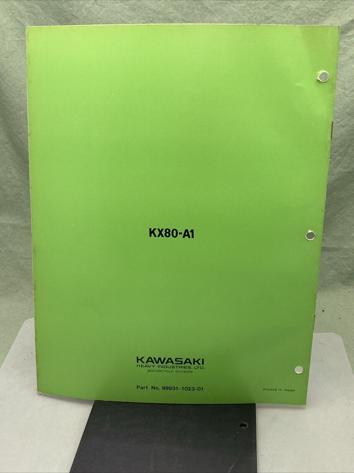 GENUINE KAWASAKI 99931-1023-01 KX80 MOTORCYCLE ASSY AND PREP MANUAL 1978