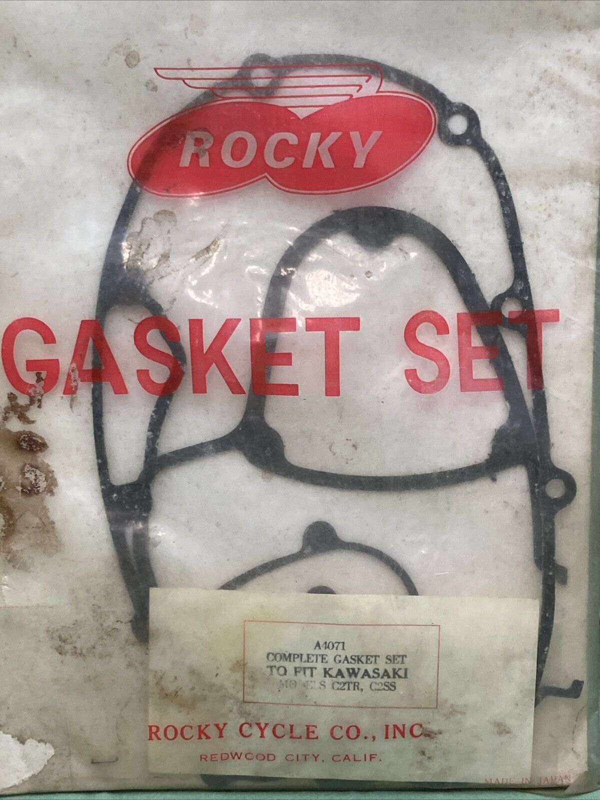 NEW GENUINE ROCKY A4071 GASKET KIT FITS KAWASAKI INCOMPLETE SEE PHOTOS
