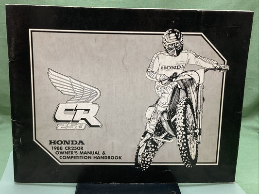 GENUINE HONDA 31KS7620 CR250R OWNER'S MANUAL AND COMPETITION HANDBOOK