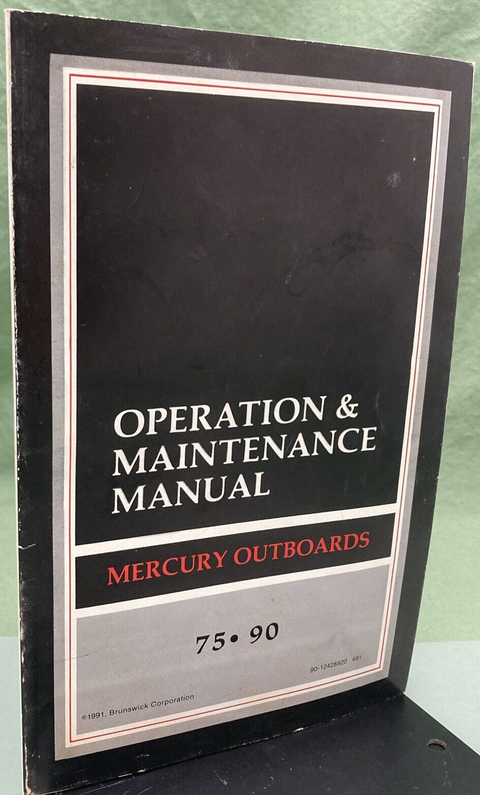 GENUINE MERCURY 90-13537920 OPERATION & MAINTENANCE MANUAL 1991