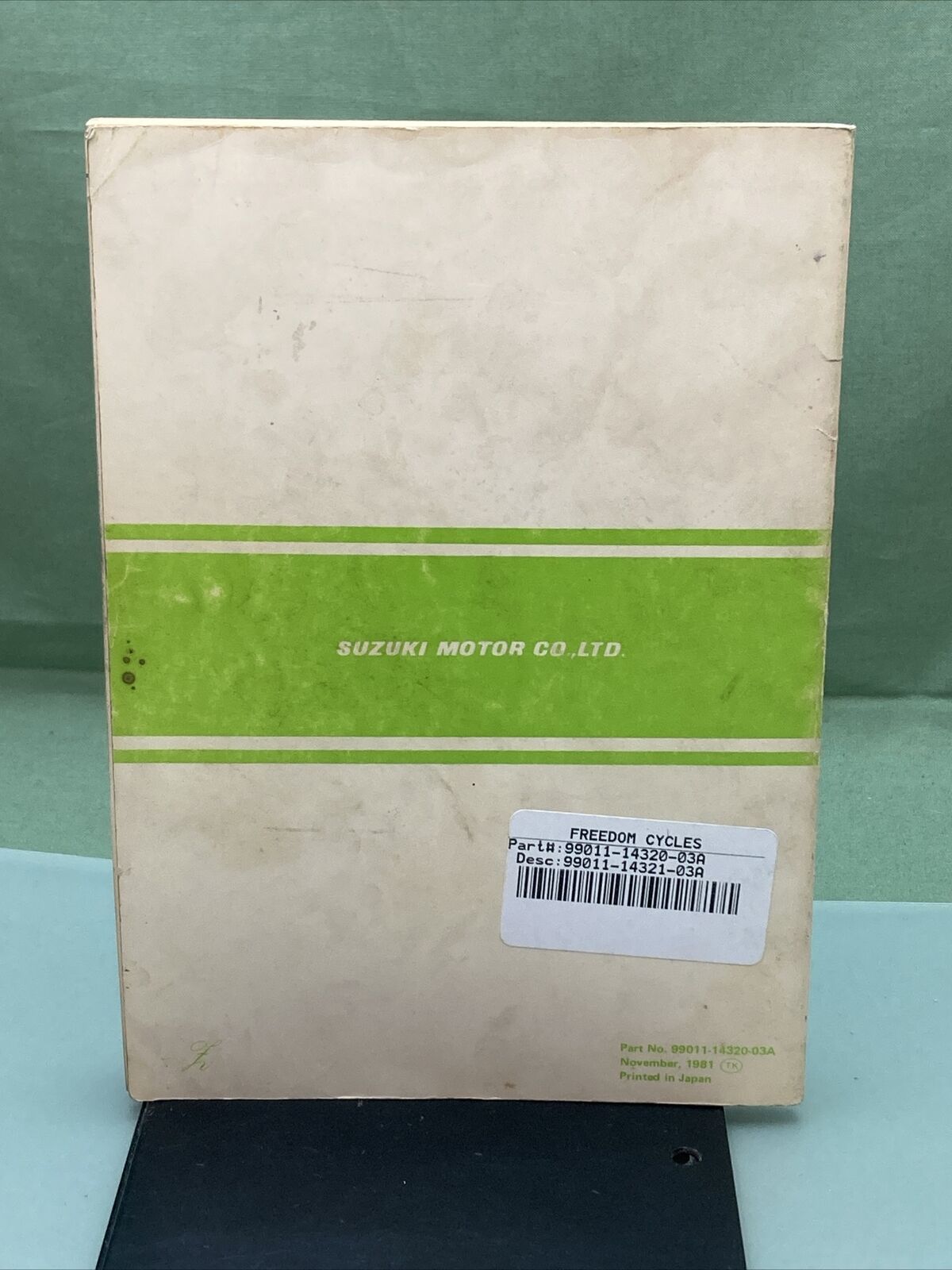 GENUINE SUZUKI 99011-14320-03A RM250 OWNER'S MANUAL '81