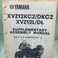 YAMAHA LIT-11666-04-06 XVZ12KC2/DKC2/XVZ12L/DL SUP. ASSEMBLY MANUAL 41R-28107-10