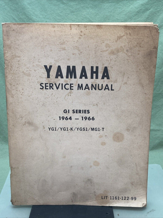 GENUINE YAMAHA LIT-1161-122-99 GI SERIES SERVICE MANUAL 1971 2ND EDITION REVISED