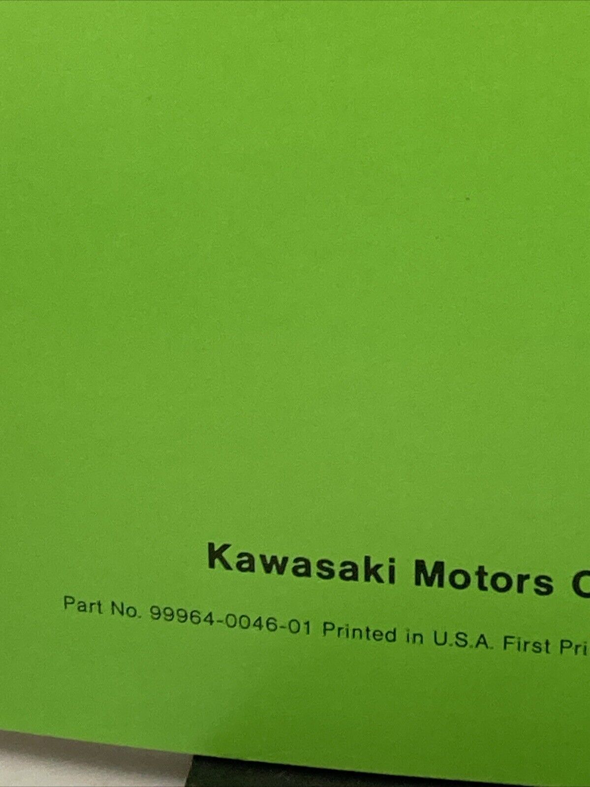 GENUINE KAWASAKI 99964-0046-01 KDX400-A1 MOTORCYCLE ASSY AND PREP MANUAL 1979