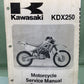 GENUINE KAWASAKI 99924-1143-51 SERVICE MANUAL SUPPLEMENT KDX250