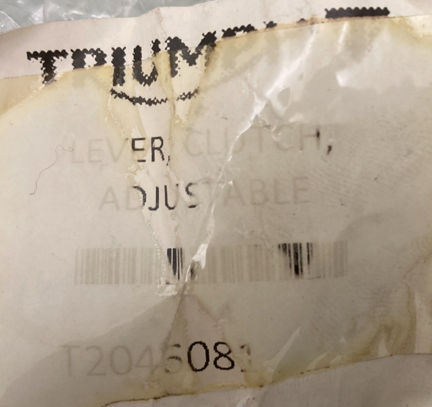 NEW GENUINE TRIUMPHT T2046081 Adjustable Clutch Lever