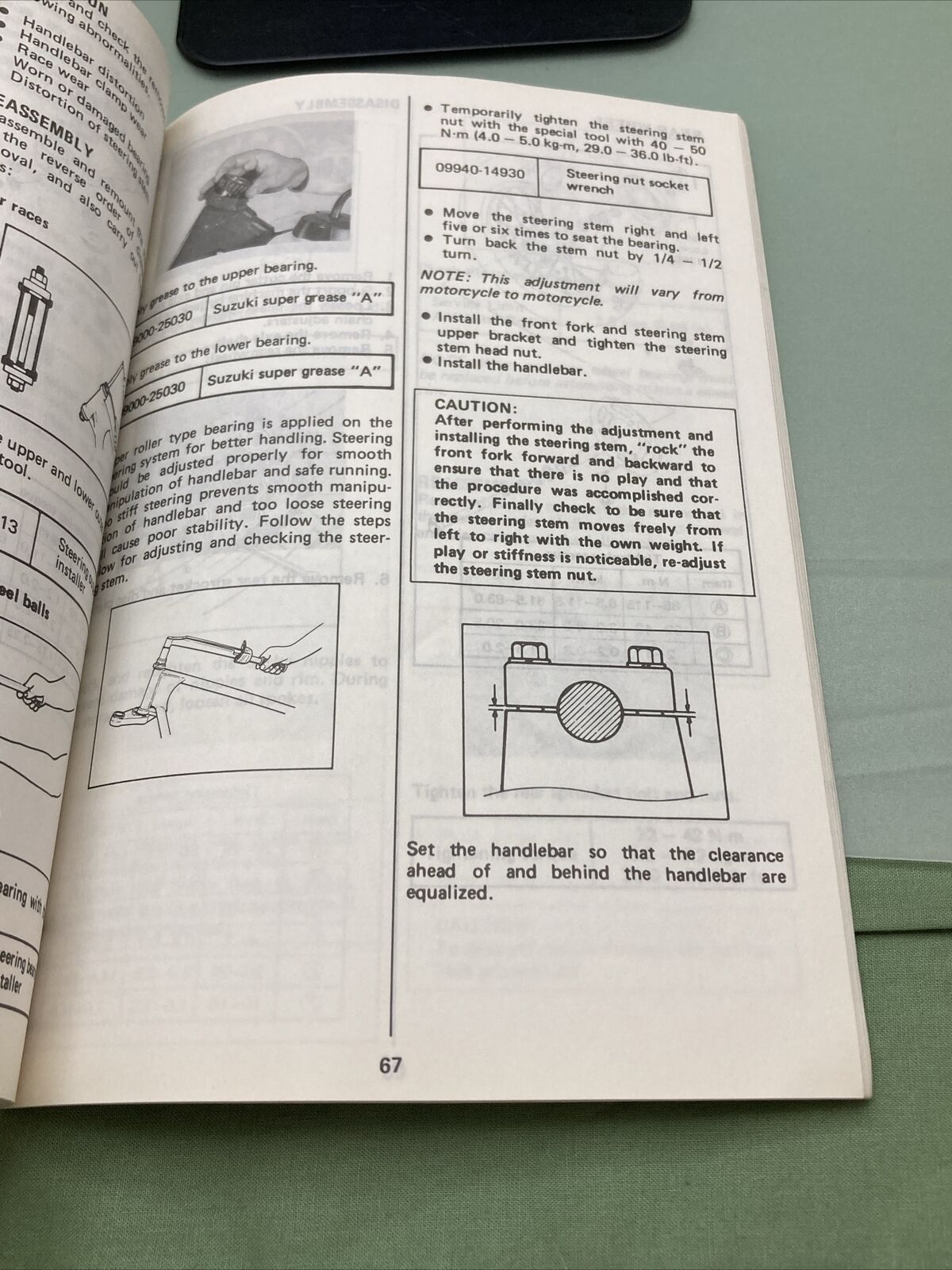 GENUINE SUZUKI 99011-28C50-03A RM250 OWNER'S MANUAL '88