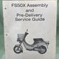 GENUINE SUZUKI MS-0551E-03 FS50X ASSEMBLY AND PRE-DELIVERY SERVICE GUIDE