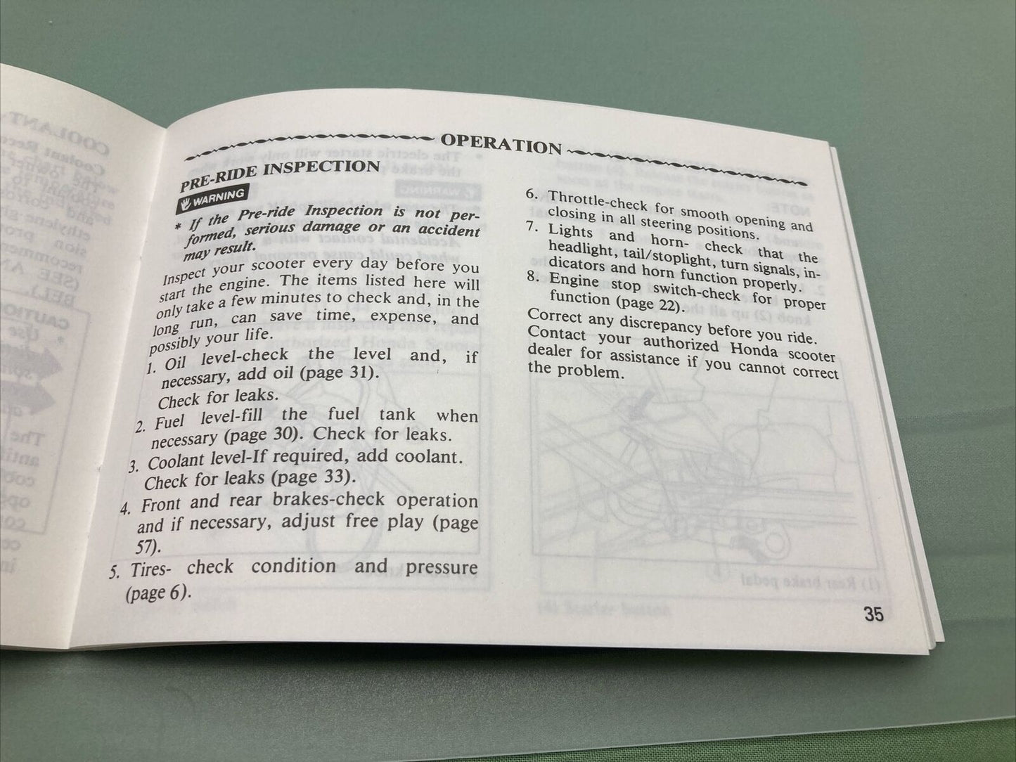 GENUINE HONDA 31KJ9600 CH125 ELITE OWNER'S MANUAL '84