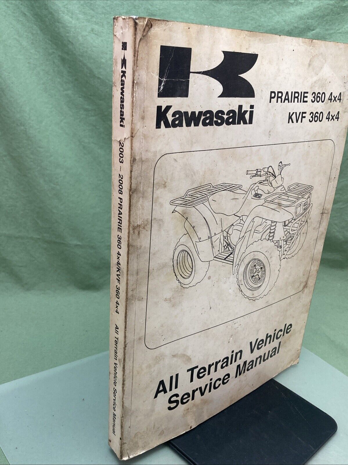 GENUINE KAWASAKI 99924-1285-07 PRAIRIE/KVF 360 4X4 SERVICE MANUAL 2003-2008