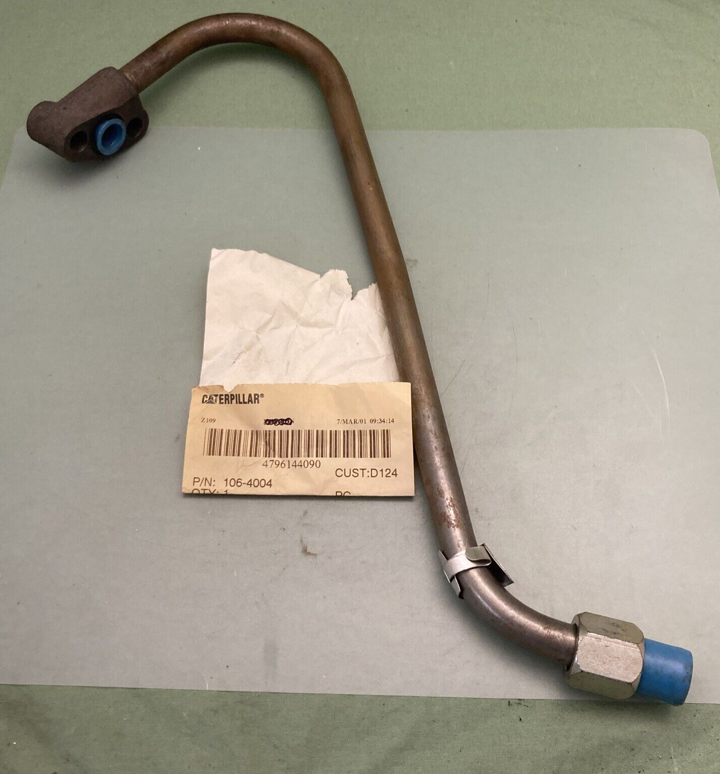 NEW GENUINE CATERPILLAR 106-4004 15.88MM MULTIPLE BEND TURBO OIL TUBE