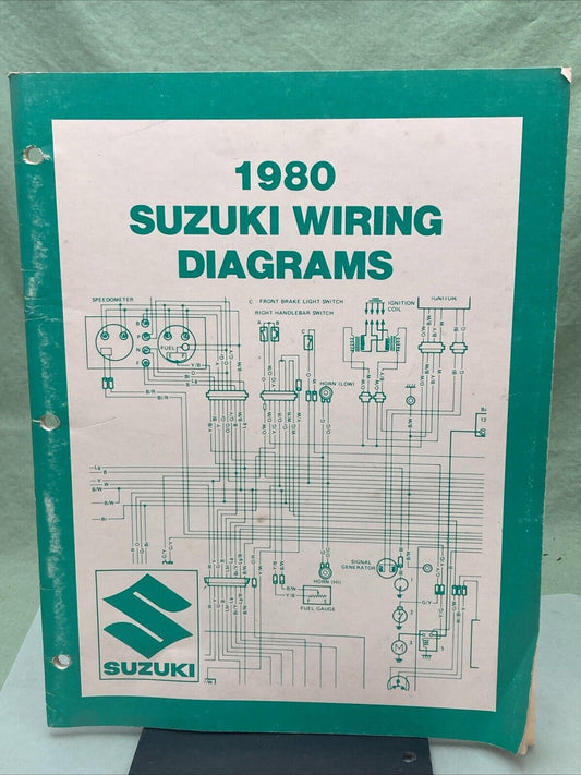 GENUINE SUZUKI 99923-80755 WIRING DIAGRAMS 1980