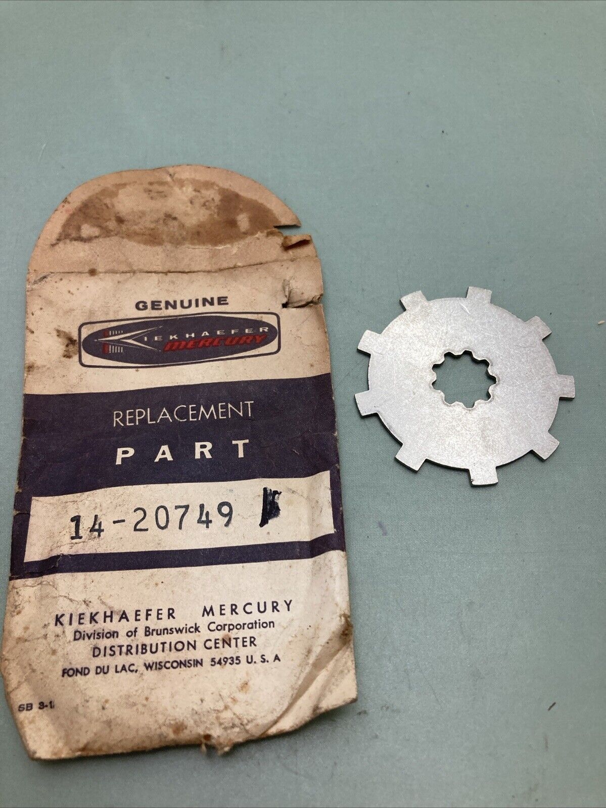 NEW GENUINE MERCURY QUICKSILVER 14-20749 TAB WASHER