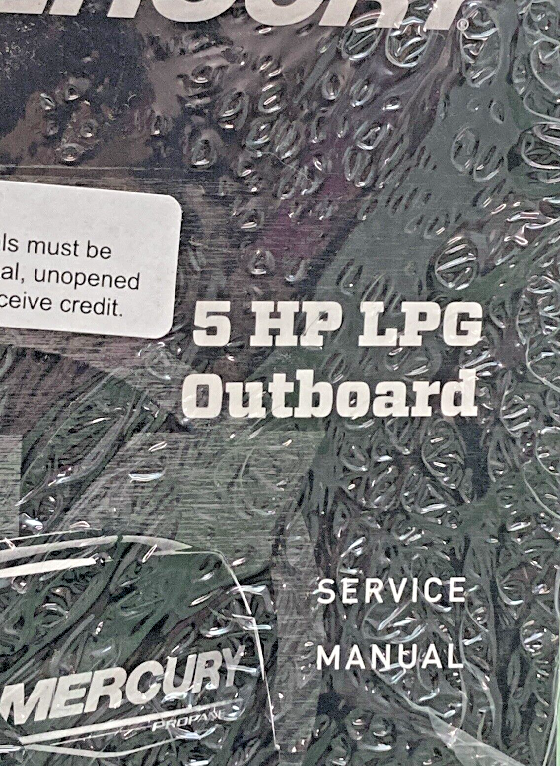 NEW GENUINE MERCURY 90-8M0156927 5 HP LPG OUTBOARD SERVICE MANUAL 2019