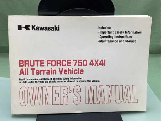 GENUINE KAWASAKI 99987-1377 BRUTE FORCE 750 4X4i ALL TERRAIN VEH OWNER'S MANUAL