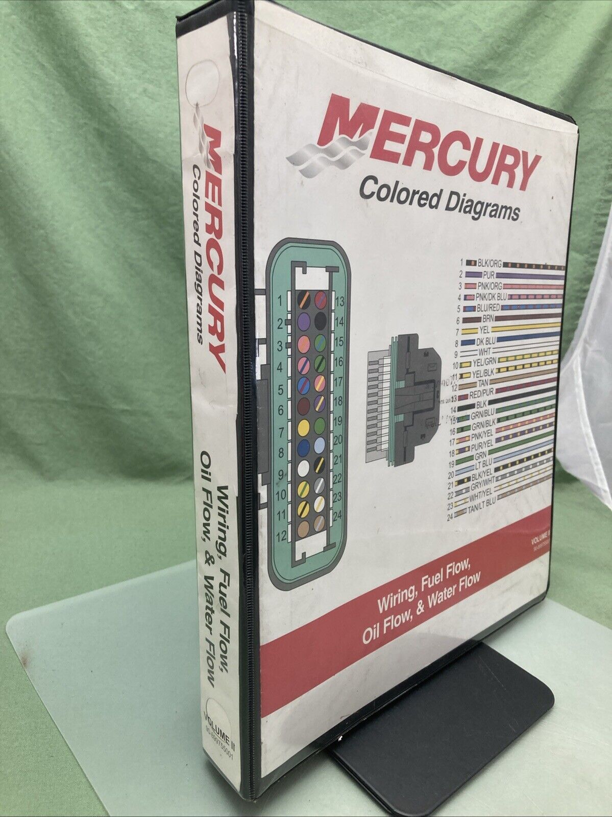 MERCURY 90-899755001 COLOR DIAGRAMS WIRING, FUEL FLOW, OIL FLOW, WATER FLOW
