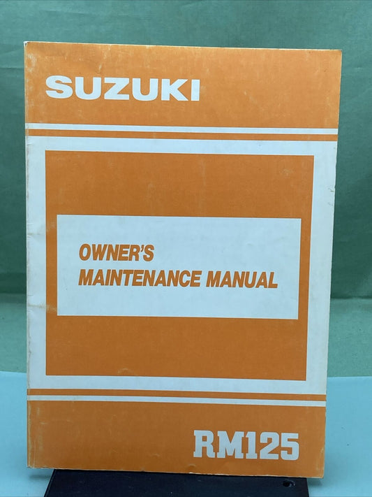 GENUINE SUZUKI 99011-27C51-03A RM125 OWNER'S MANUAL '89