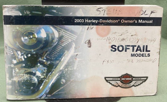 HARLEY DAVIDSON 99469-03 Owner's Manual Softail Models 2003