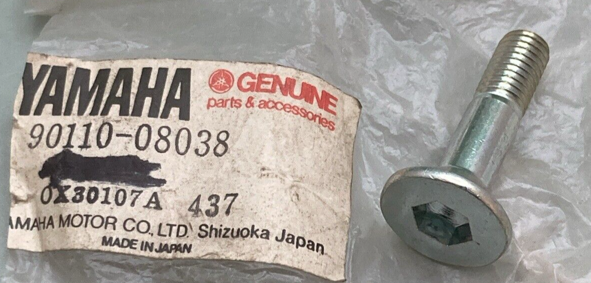 QTY 2 NEW GENUINE YAMAHA 90110-08038 BOLT HEX HEAD