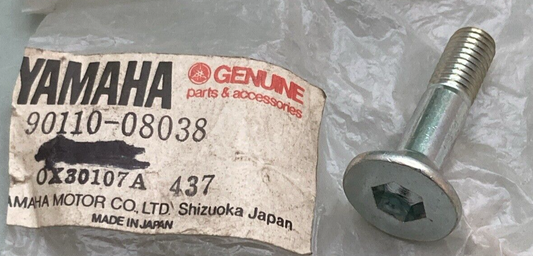QTY 2 NEW GENUINE YAMAHA 90110-08038 BOLT HEX HEAD