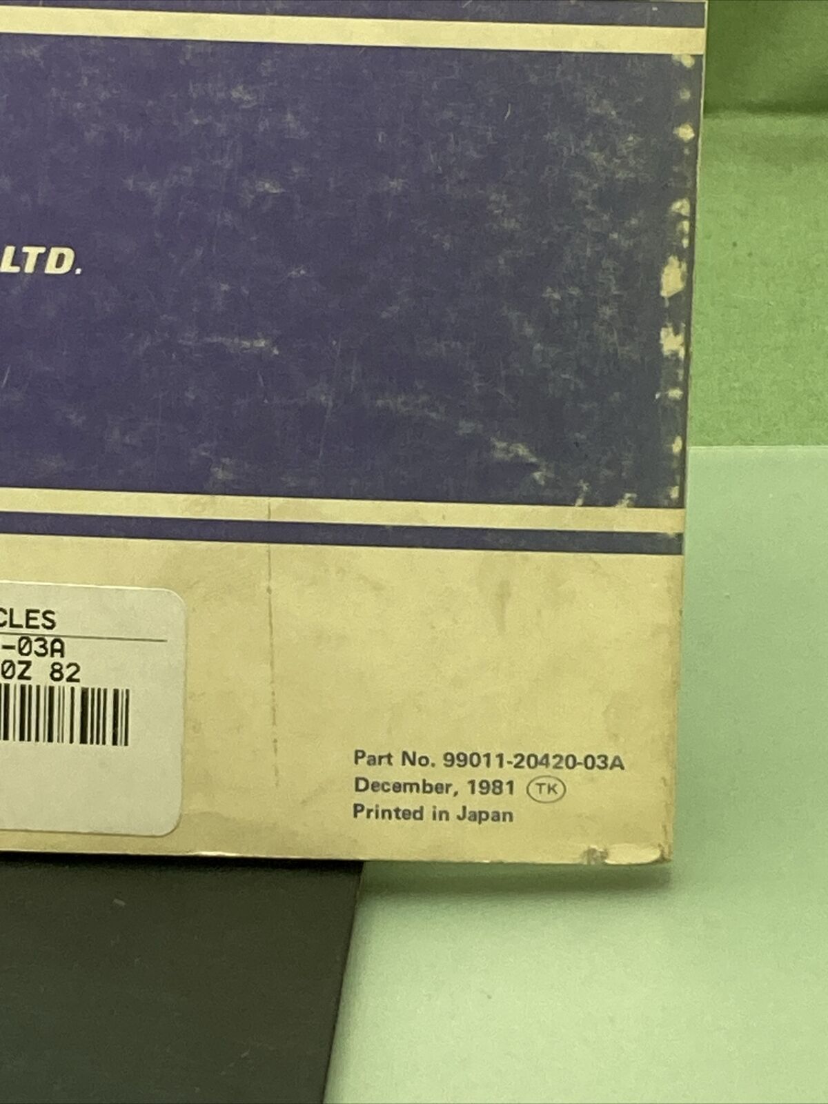 GENUINE SUZUKI 99011-20420-03A RM80 OWNER'S MANUAL '81