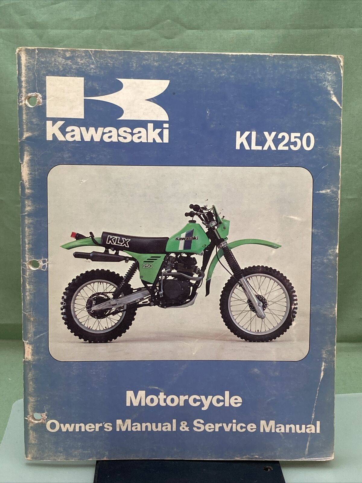 GENUINE KAWASAKI 99920-1075-01 KLX250 OWNER'S/SERVICE MANUAL