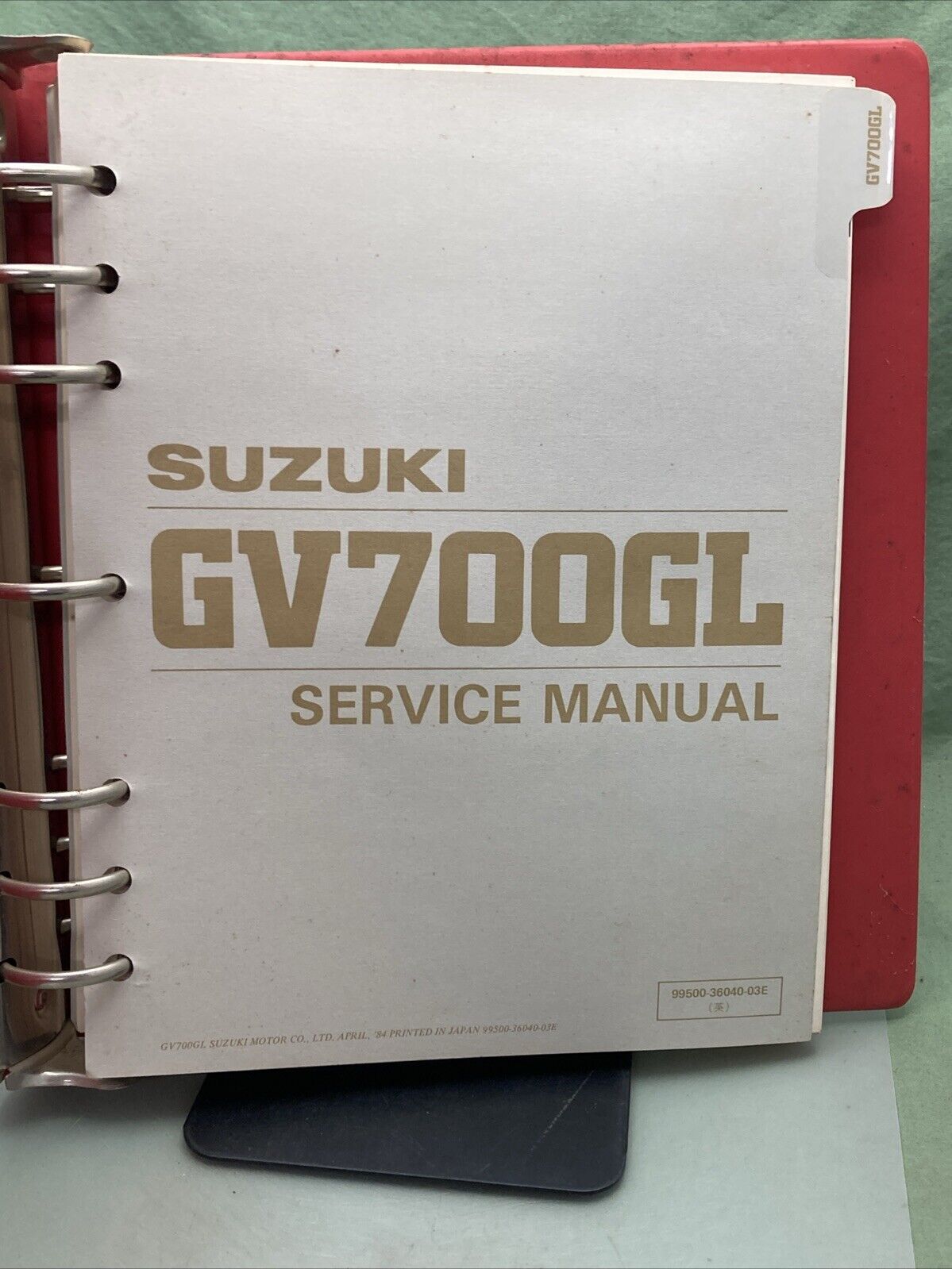 GENUINE SUZUKI 99500-36040-03E GV700GL SERVICE MANUAL 1984