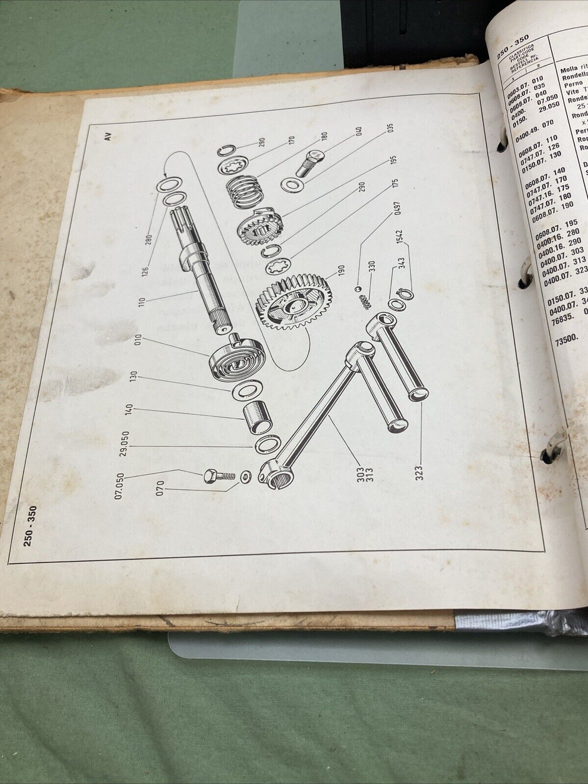 GENUINE DUCATI 250/350/450 SPARE PARTS CATALOG PARTI DI RICAMBIO