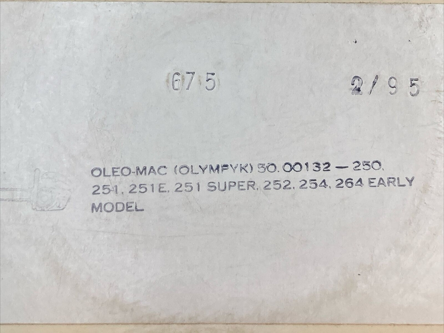 NEW GENUINE TOTAL 675 REWIND STARTER SPRING OLEO MAC OLYMPYK 50 00132