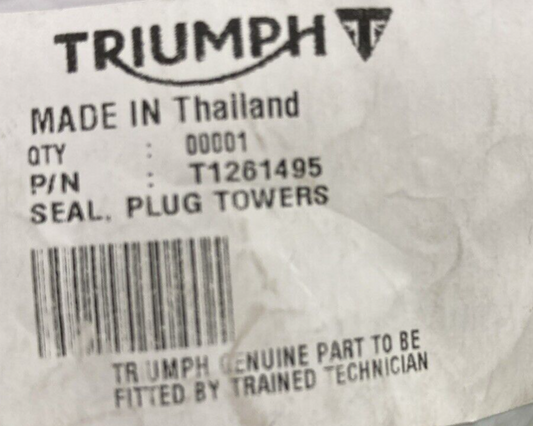 NEW GENUINE TRIUMPH T1261495 Seal, Plug Towers