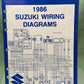 GENUINE SUZUKI 99923-13861 WIRING DIAGRAMS 1986