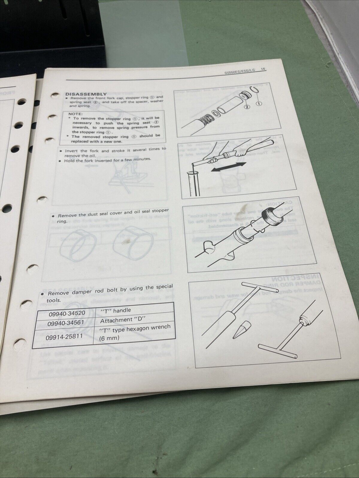 GENUINE SUZUKI 99501-35030-03E GS550 SUPPLEMENTARY SERVICE MANUAL 1985