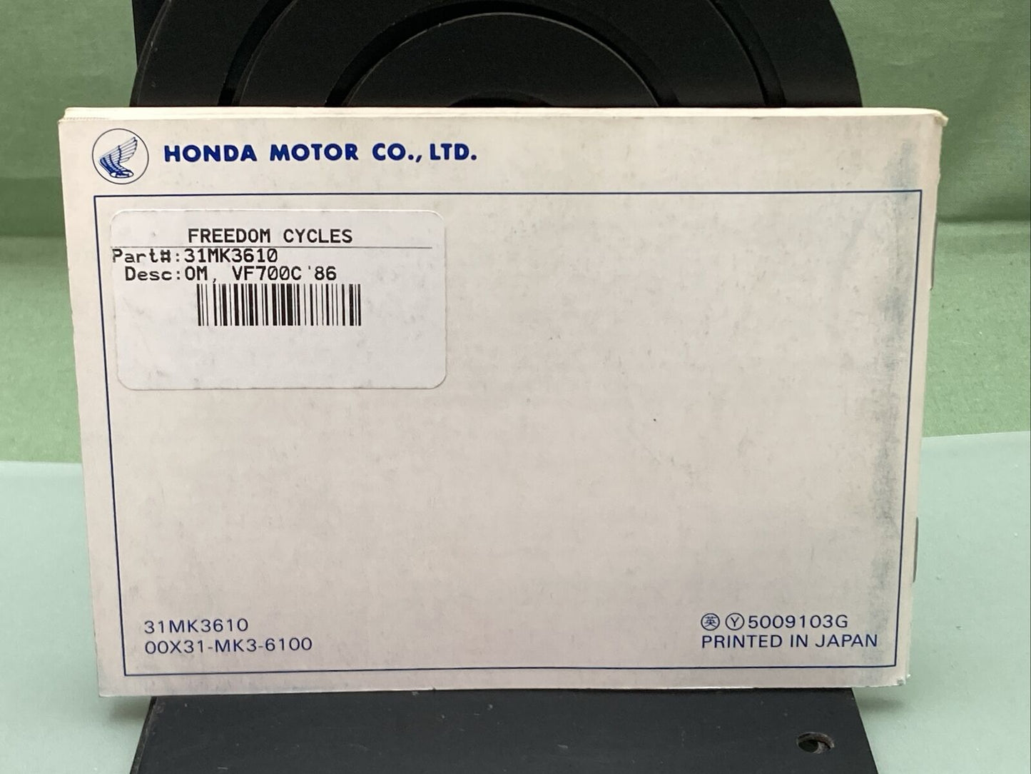 GENUINE HONDA 31MK3610 VF700C MAGNA OWNER'S MANUAL '86