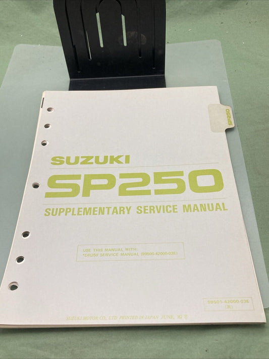 GENUINE SUZUKI 99501-42000-03E SP250 SUPPLEMENTARY SERVICE MANUAL 1982