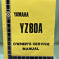 GENUINE YAMAHA LIT-11626-07-25 YZ80A OWNER'S SERVICE MANUAL 3MK-28199-11