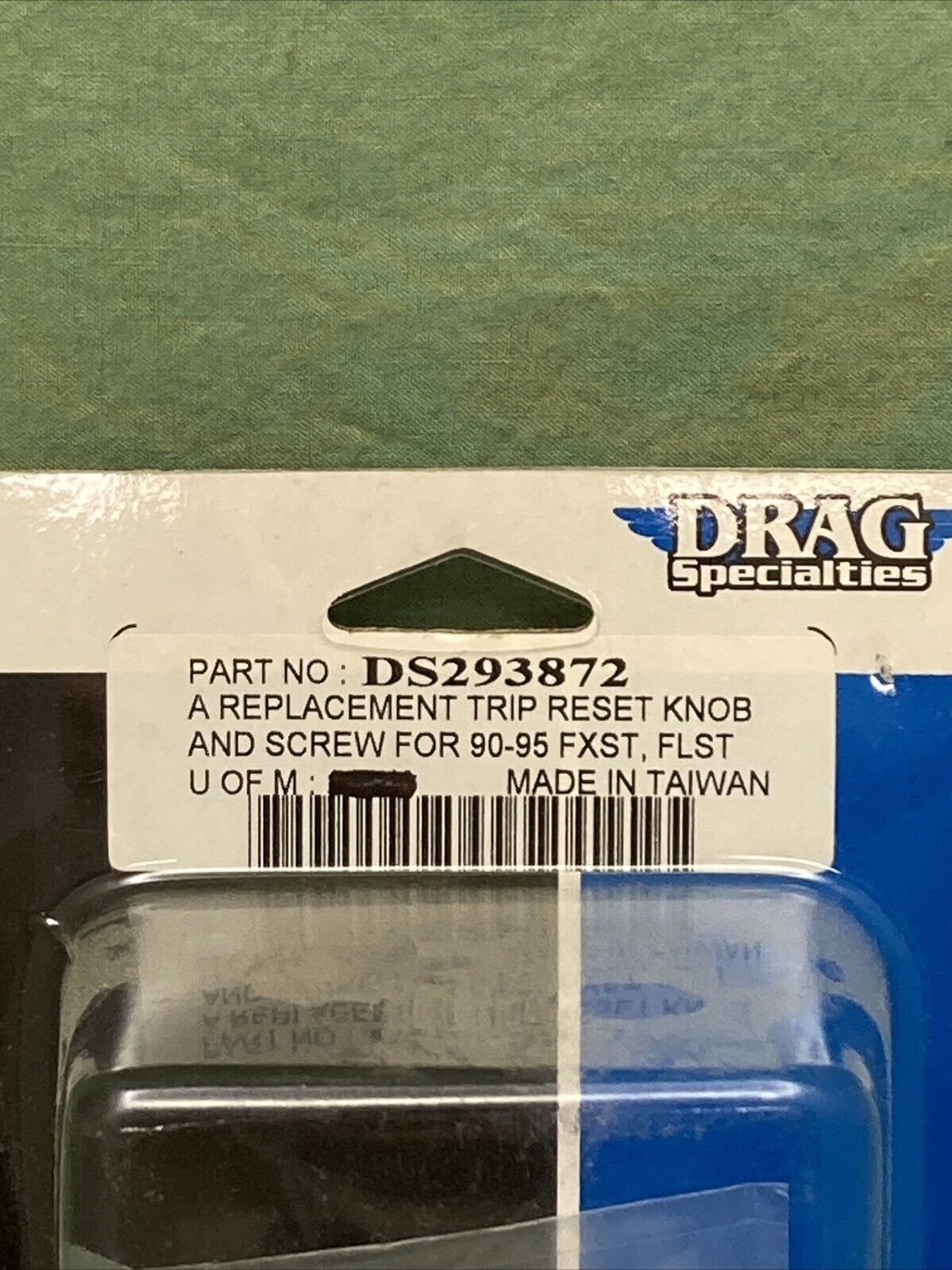 NEW DRAG SPECIALTIES DS293872 TRIP RESET KNOB AND SCREW FOR 90-95 FXST, FLST
