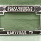 HARLEY DAVIDSON SMOKEY MOUNTAIN LICENSE PLATE FRAME