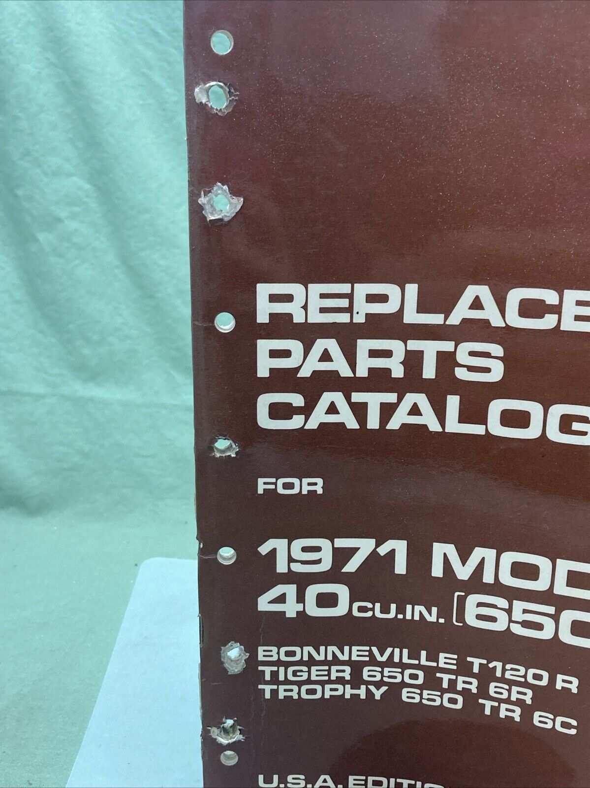 TRIUMPH 99-0932 REPLACEMENT PARTS CATALOGUE 1971 MODELS 40 CU.IN. 650CC TWINS