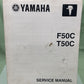 GENUINE YAMAHA LIT-18616-02-67 F50C, T50C SERVICE MANUAL 2003