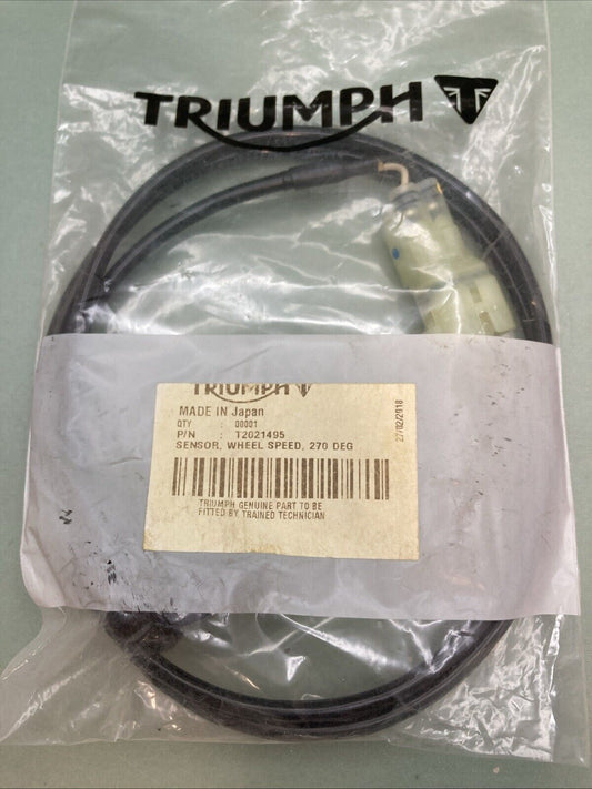 NEW GENUINE TRIUMPH T2021495 Wheel Speed Sensor, 270 Degree