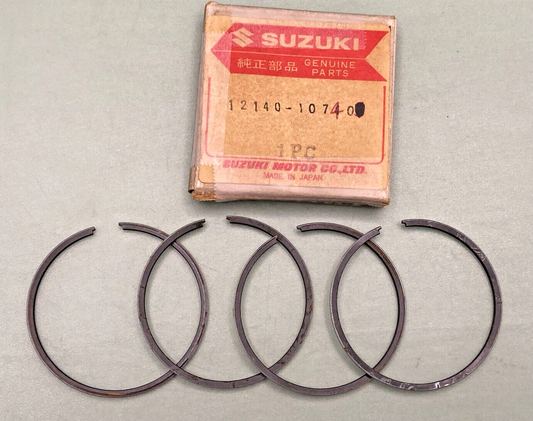NEW GENUINE SUZUKI 12140-10740 PISTON RING SET, 1968 SUZUKI T200 TC200