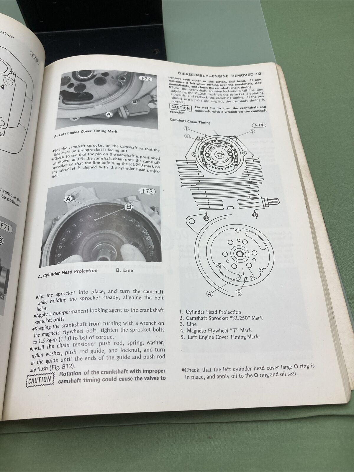 GENUINE KAWASAKI 99924-1008-01 KL250 SERVICE MANUAL