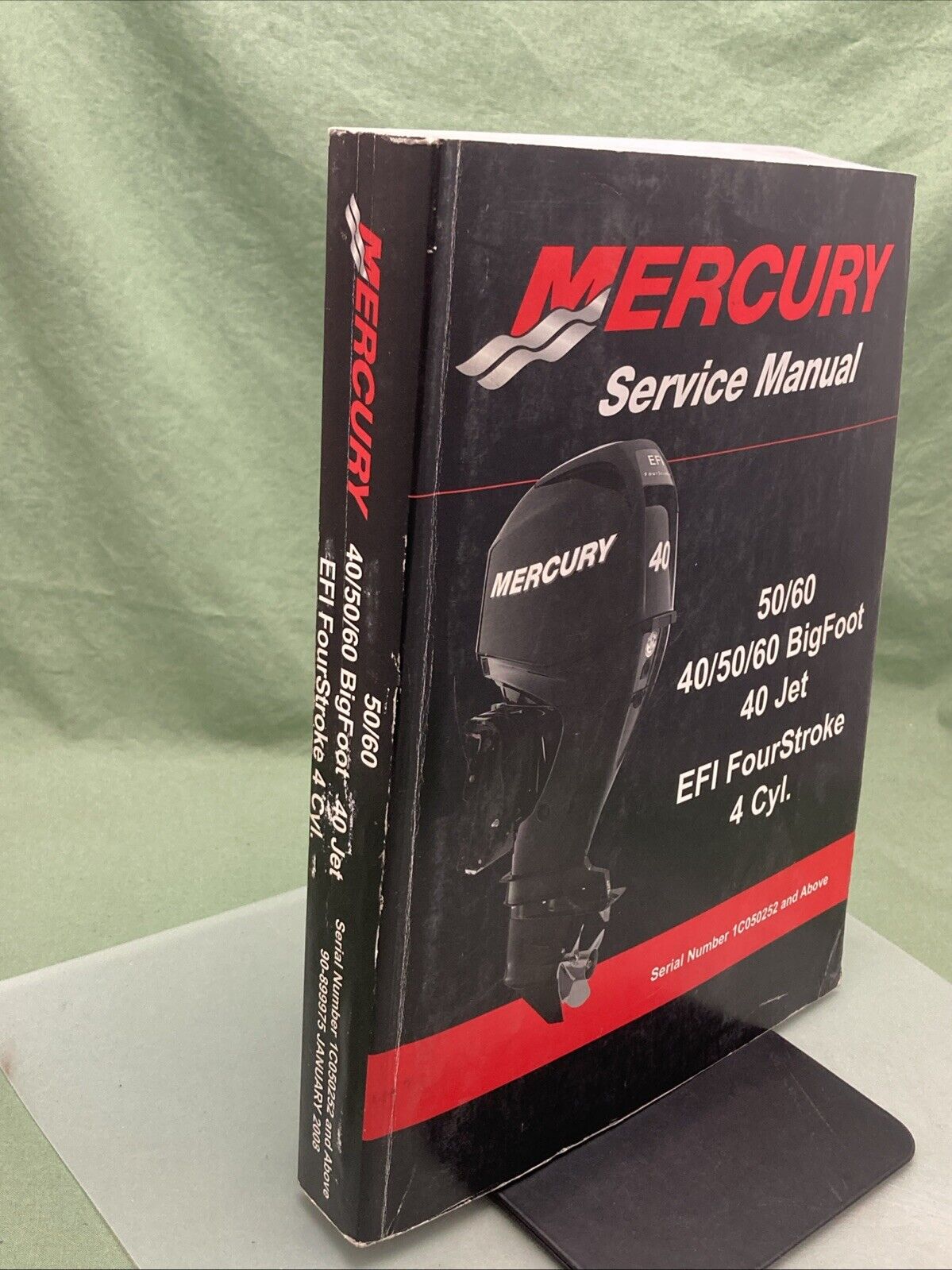 GENUINE MERCURY 90-899975 50/60, 40/50/60 BIGFOOT, 40 JET EFI SERVICE MANUAL '08