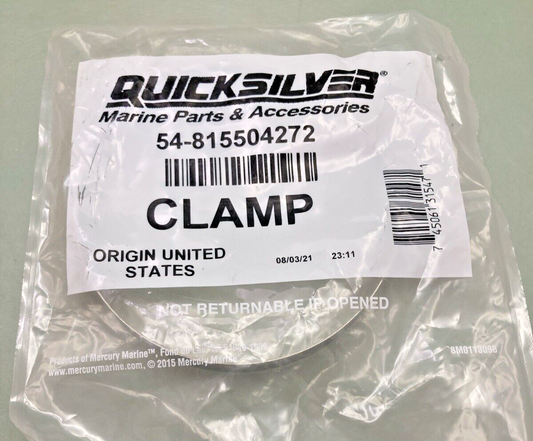 NEW GENUINE QUICKSILVER MERCURY 54-815504272 CLAMP
