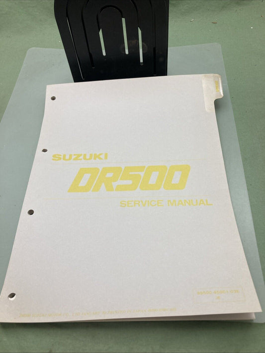 GENUINE SUZUKI 99500-45001-03E DR500 SERVICE MANUAL 1982