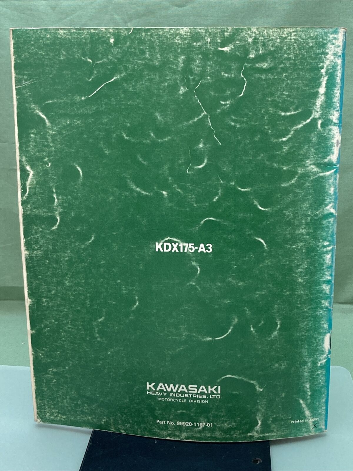 GENUINE KAWASAKI 99920-1167-01 OWNER'S AND SERVICE MANUAL KDX175