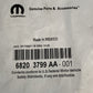 NEW GENUINE MOPAR 68203799AA Wiring-Seat Cushion
