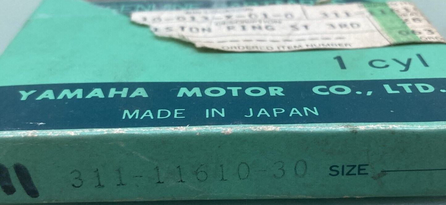 NEW GENUINE YAMAHA 311-11610-30 PISTON RING SET 3RD