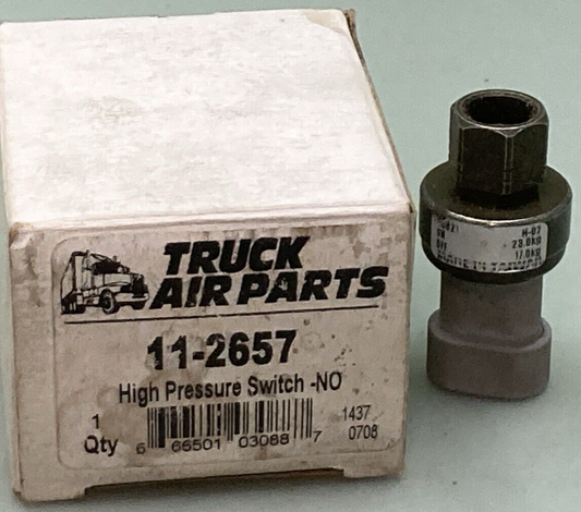 NEW GENUINE TRUCK AIR PARTS 11-2657 HIGH PRESSURE SWITCH HVAC FAN OVERRIDE